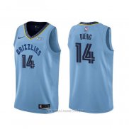 Camiseta Memphis Grizzlies Gorgui Dieng NO 14 Statement Azul