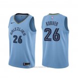 Camiseta Memphis Grizzlies Kyle Korver NO 26 Statement Azul