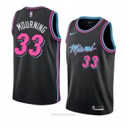 Camiseta Miami Heat Alonzo Mourning NO 33 Ciudad 2018-19 Negro