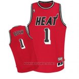 Camiseta Miami Heat Chris Bosh NO 1 Retro Rojo