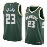 Camiseta Milwaukee Bucks Sterling Marron NO 23 Icon 2018 Verde