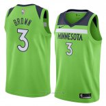 Camiseta Minnesota Timberwolves Anthony Marron NO 3 Statement 2018 Verde