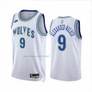 Camiseta Minnesota Timberwolves Nickeil Alexander NO 9 Classic 2023-24 Blanco