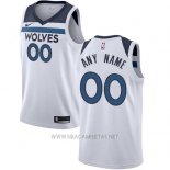 Camiseta Minnesota Timberwolves Nike Personalizada 17-18 Blanco