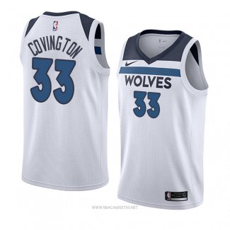 Camiseta Minnesota Timberwolves Robert Covington NO 33 Association 2018 Blanco