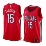 Camiseta New Orleans Pelicans Frank Jackson NO 15 Statement 2018 Rojo