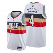 Camiseta New Orleans Pelicans J.j. Redick NO 4 Earned Blanco2