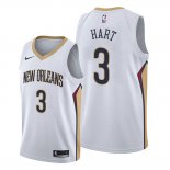 Camiseta New Orleans Pelicans Josh Hart NO 3 Association Blanco