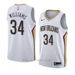 Camiseta New Orleans Pelicans Kenrich Williams NO 34 Association 2018 Blanco