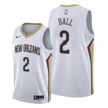 Camiseta New Orleans Pelicans Lonzo Ball NO 2 Association Blanco
