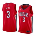 Camiseta New Orleans Pelicans Omer Asik NO 3 Statement 2018 Rojo