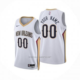 Camiseta New Orleans Pelicans Personalizada Association 2024-25 Blanco