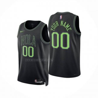 Camiseta New Orleans Pelicans Personalizada Ciudad 2025-26 Negro