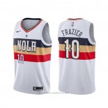 Camiseta New Orleans Pelicans Tim Frazier NO 10 Earned Blanco