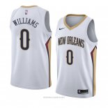 Camiseta New Orleans Pelicans Troy Williams NO 0 Association 2018 Blanco
