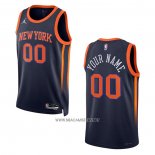 Camiseta New York Knicks Personalizada Statement 2022-23 Negro