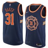 Camiseta New York Knicks Ron Baker NO 31 Ciudad 2018 Azul