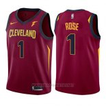 Camiseta Nino Cleveland Cavaliers Derrick Rose NO 1 Icon 2017-18 Rojo