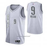 Camiseta Oklahoma City Thunder D.J. Wilson NO 9 Ciudad 2021-22 Blanco