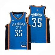 Camiseta Oklahoma City Thunder Kevin Durant NO 35 Icon Azul
