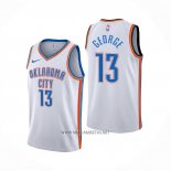 Camiseta Oklahoma City Thunder Paul George NO 13 Association Blanco