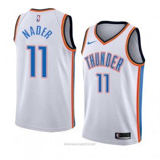 Camiseta Oklahoma City Thunderr Abdel Nader NO 11 Association 2017-18 Blanco