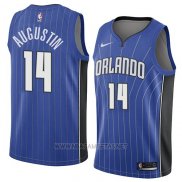 Camiseta Orlando Magic D.j. Augustin NO 14 Icon 2018 Azul