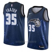 Camiseta Orlando Magic Melvin Frazier NO 35 Ciudad 2018 Azul