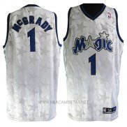 Camiseta Orlando Magic Tracy McGrady NO 1 Retro Blanco2