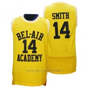 Camiseta Pelicula Bel-Air Academy Smith NO 14 Amarillo