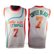 Camiseta Pelicula Flint Tropscs Coffee Black NO 7 Blanco