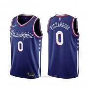Camiseta Philadelphia 76ers Josh Richardson NO 0 Ciudad 2019-20 Azul