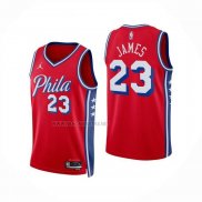 Camiseta Philadelphia 76ers LeBron James NO 23 Statement 2025-26 Rojo