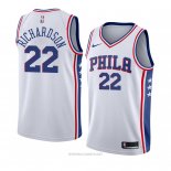 Camiseta Philadelphia 76ers Malachi Richardson NO 22 Association 2018 Blanco