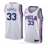 Camiseta Philadelphia 76ers Tobias Harris NO 33 Association 2018 Blanco