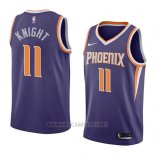 Camiseta Phoenix Suns Brandon Knight NO 11 Icon 2018 Azul