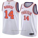 Camiseta Phoenix Suns Greg Monroe NO 14 Hardwood Classic 2018 Blanco