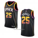 Camiseta Phoenix Suns Mikal Bridges NO 25 Statement 2022-23 Negro