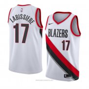 Camiseta Portland Trail Blazers Skal Labissiere NO 17 Association 2018 Blanco