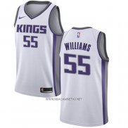 Camiseta Sacramento Kings Jason Williams NO 55 Association 2019-20 Blanco