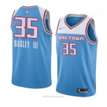 Camiseta Sacramento Kings Marvin Bagley III NO 35 Ciudad 2018-19 Azul