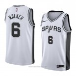 Camiseta San Antonio Spurs Lonnie Walker NO 6 Association 2018 Blanco