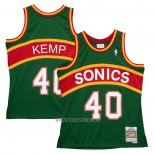 Camiseta Seattle SuperSonics Shawn Kemp NO 40 Mitchell & Ness 1994-95 Verde