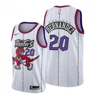 Camiseta Toronto Raptors Dewan Hernandez NO 20 Classic Edition 2019-20 Blanco