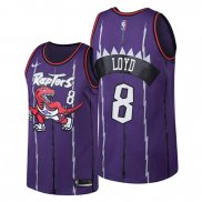 Camiseta Toronto Raptors Jordan Loyd NO 8 Classic Edition Violeta