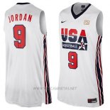 Camiseta USA 1992 Michael Jordan NO 9 Blanco