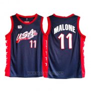 Camiseta USA 1996 Karl Malone NO 11 Negro