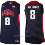 Camiseta USA 2012 Deron Williams NO 8 Negro