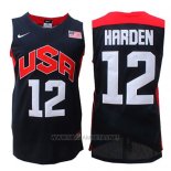 Camiseta USA 2012 James Harden NO 12 Negro