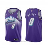 Camiseta Utah Jazz Emmanuel Mudiay NO 8 Classic Edition 2019-20 Violeta